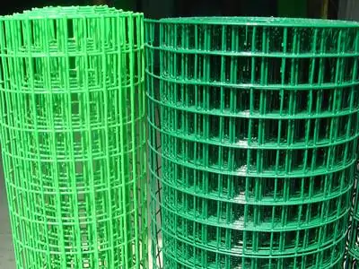 PCW-03 PVC coated welded wire mesh rolls in green and light-green colors