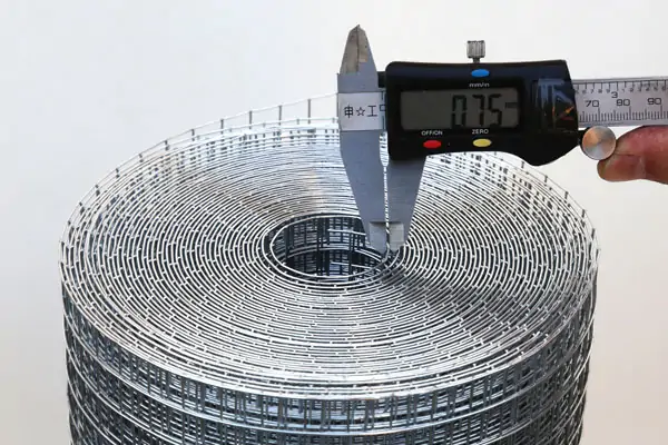 Wire diameter test inspection