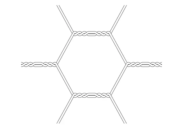 alambre de gallinero con torsión inversa